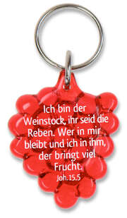 Schlüsselanhänger "Weintraube" - rot Schlüsselanhänger "Weintraube" - rot