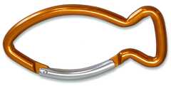 Schlüsselanhänger "Karabinerhaken" - orange Schlüsselanhänger "Karabinerhaken" - orange