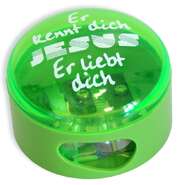 Anspitzer "Er kennt dich" - grün Anspitzer "Er kennt dich" - grün