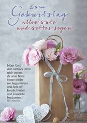 Postkarten: Zum Geburtstag alles Gute und Gottes Segen, 4 Stück Postkarten: Zum Geburtstag alles Gute und Gottes Segen, 4 Stück