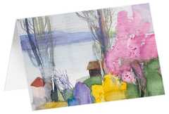 Andreas Felger - Kunstkarten "Baumblüte am See" - 5 Stück Kunstkarten "Baumblüte am See" - 5 Stück