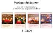 Kleinkärtchenserie Weihnachtskerzen, 12 Stück Kleinkärtchenserie Weihnachtskerzen, 12 Stück