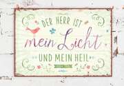 Metallschild klein - Mein Licht und Heil Metallschild klein - Mein Licht und Heil