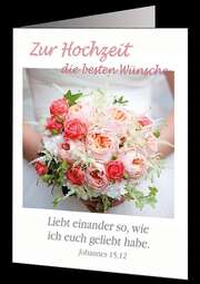 Faltkarten Hochzeit, 5 Stück Faltkarten Hochzeit, 5 Stück