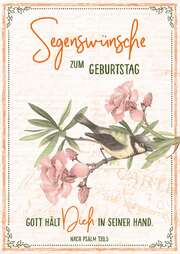 Postkartenserie "Segenwünsche / Vogel" - 12 Stück Postkartenserie "Segenwünsche / Vogel" - 12 Stück