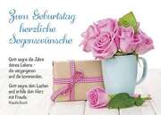 Klaudia Busch - Postkarten: Zum Geburtstag herzliche Segenswünsche, 4 Stück Postkarten: Zum Geburtstag herzliche Segenswünsche, 4 Stück