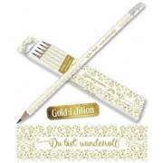 Bleistifte: Du bist wundervoll (Gold-Edition) 5er Pack