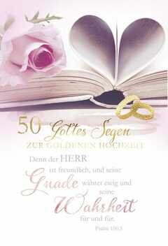 Faltkarte - Goldene Hochzeit Psalm 100,5