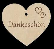 Holzherz - Dankeschön Holzherz - Dankeschön