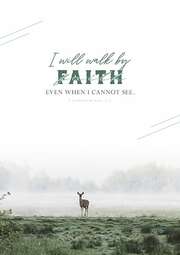 Poster: Walk by faith - A3