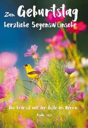 Faltkarte - Geburtstag Ps. 33,5 Faltkarte - Geburtstag Ps. 33,5