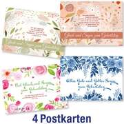 Postkartenserie: Geburtstag - gemischte Grafikmotive 4 Stk. Postkartenserie: Geburtstag - gemischte Grafikmotive 4 Stk.
