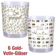 Spar-Paket: Gold-Votiv-Gläser Spar-Paket: Gold-Votiv-Gläser