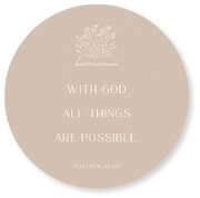 Wandschmuckbild: With God - 25cm Wandschmuckbild: With God - 25cm