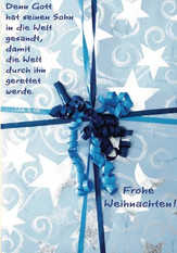 Faltkarte "Denn Gott hat seinen Sohn in die Welt..." - 5 Stück Faltkarte "Denn Gott hat seinen Sohn in die Welt..." - 5 Stück