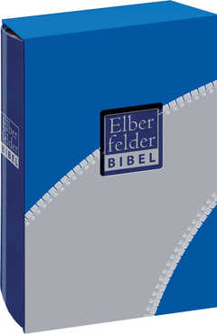 Elberfelder Bibel - Taschenausgabe, Kunstleder blau, Reißverschluss im Schuber