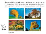 Faltkartenbox Bunte Herbstbäume, 4 Stück Faltkartenbox Bunte Herbstbäume, 4 Stück