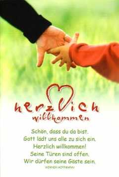 Herzlich willkommen - CD-Card KONFIRMATION