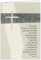Faltkarte Ich bin gewiss, dass weder Tod - Neutral Faltkarte Ich bin gewiss, dass weder Tod - Neutral
