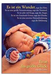 A. Will - Faltkarte: Es ist ein Wunder - Geburt Faltkarte: Es ist ein Wunder - Geburt