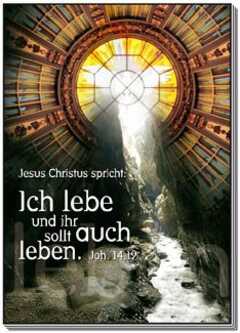 Postkarten: Jesus Christus spricht: Ich lebe..., 12 Stück