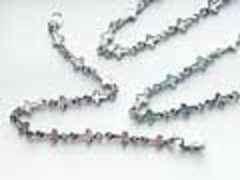 Metallarmband "Kreuz" hellblau Metallarmband "Kreuz" hellblau