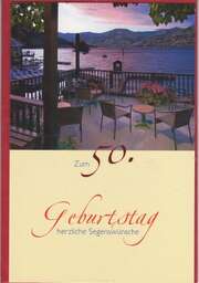 Faltkarten 50. Geburtstag - 5 Stück Faltkarten 50. Geburtstag - 5 Stück