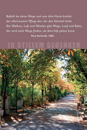 Faltkarte "In stillem Gedenken - Befiehl du deine Wege..." - 5 Stück Faltkarte "In stillem Gedenken - Befiehl du deine Wege..." - 5 Stück