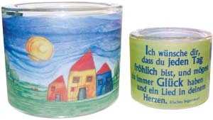 Leuchtglas Segensspruch - 6cm Leuchtglas Segensspruch - 6cm