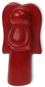 Schutzengel - Speckstein rot Schutzengel - Speckstein rot