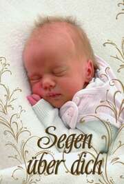 Segen über dich - Faltkarte (Motiv Baby) Segen über dich - Faltkarte (Motiv Baby)