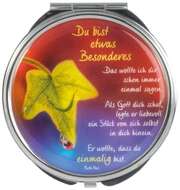 Taschenspiegel "Du bist etwas Besonderes" - rund Taschenspiegel "Du bist etwas Besonderes" - rund