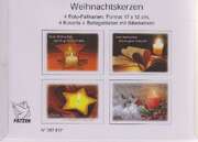 Faltkartenbox Weihnachtkerzen, 4 Stück Faltkartenbox Weihnachtkerzen, 4 Stück