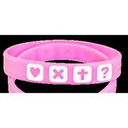 Armband "Die4Punkte" - rosa, 15cm