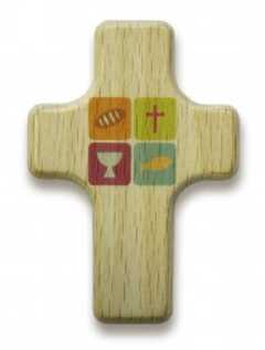 Handschmeichler Kreuz - Brot, Kreuz, Fisch und Kelch Handschmeichler Kreuz - Brot, Kreuz, Fisch und Kelch
