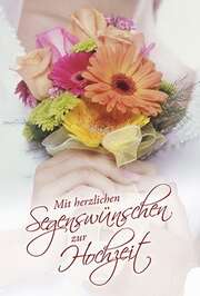 Faltkarte: Mit herzlichen Segenswünschen - Hochzeit Faltkarte: Mit herzlichen Segenswünschen - Hochzeit