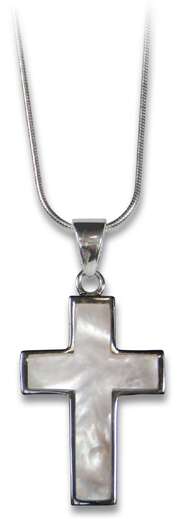 Halskette mit Anhänger "Kreuz" Perlmutt Halskette mit Anhänger "Kreuz" Perlmutt